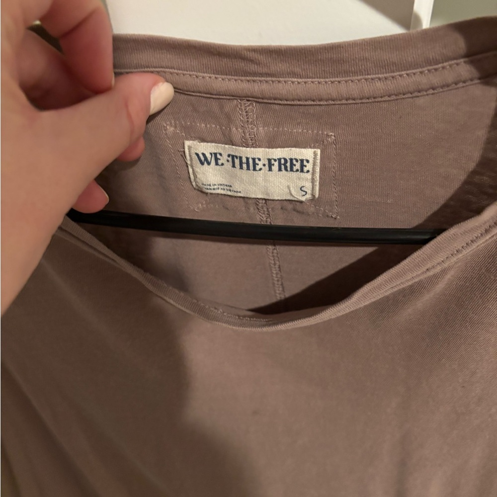 Free people taupe small longsleeve